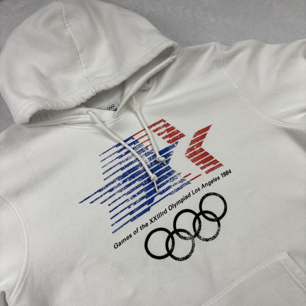 Los Angeles 1984 Sweatshirt Mens 2XL White Olympic Games Outerstuff Hoodie